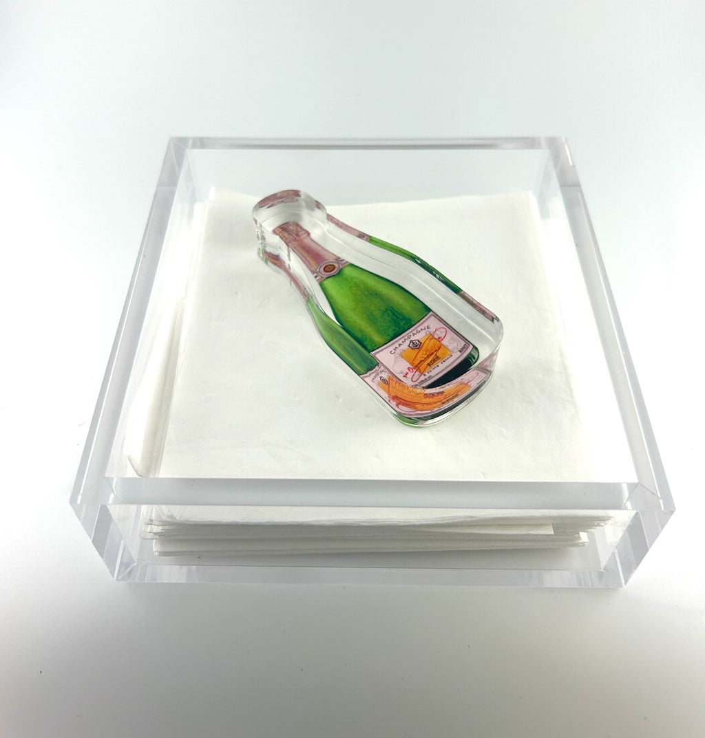 Bubble Champagne Acrylic Napkin Weight
