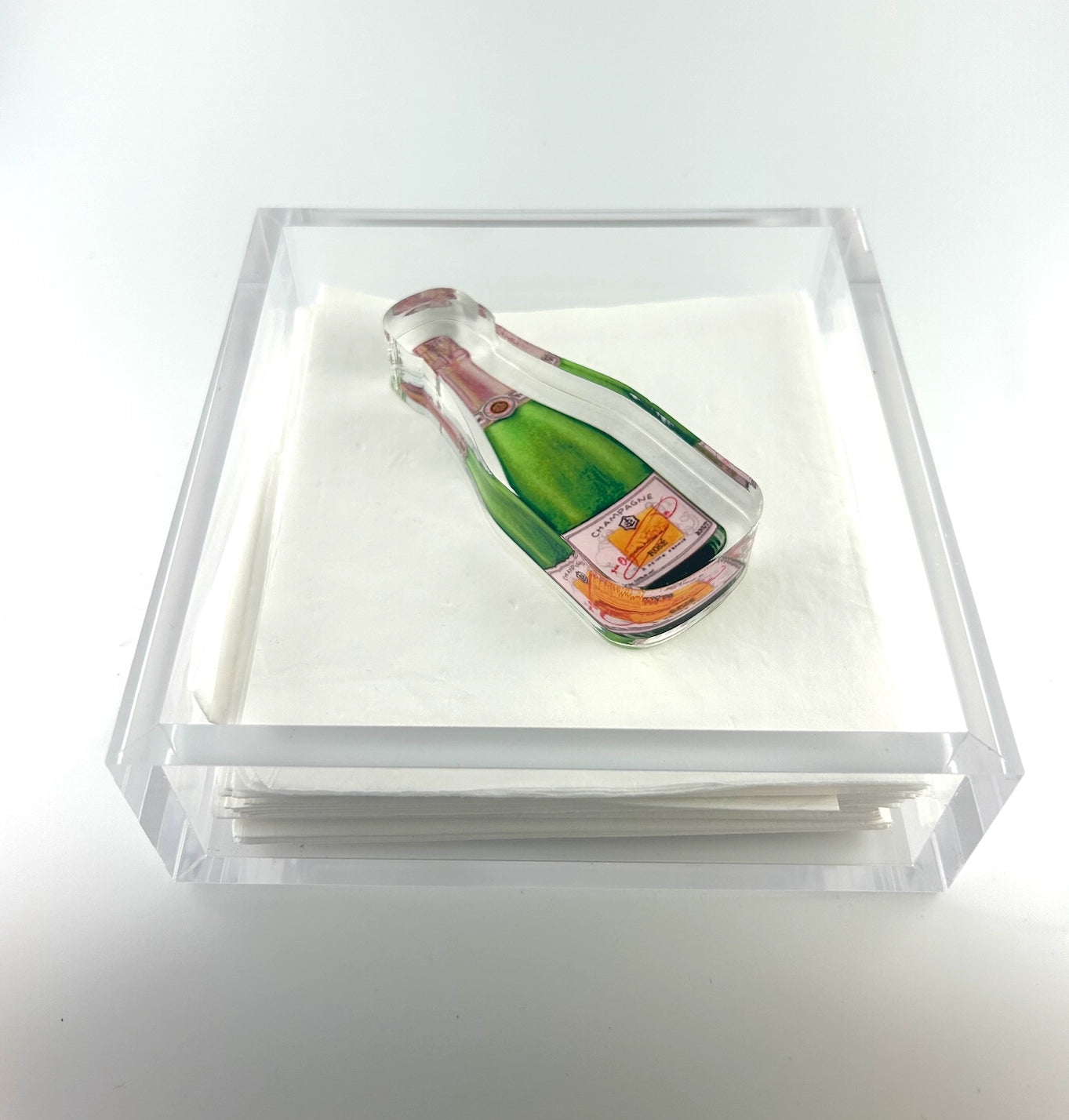 Bubble Champagne Acrylic Napkin Weight