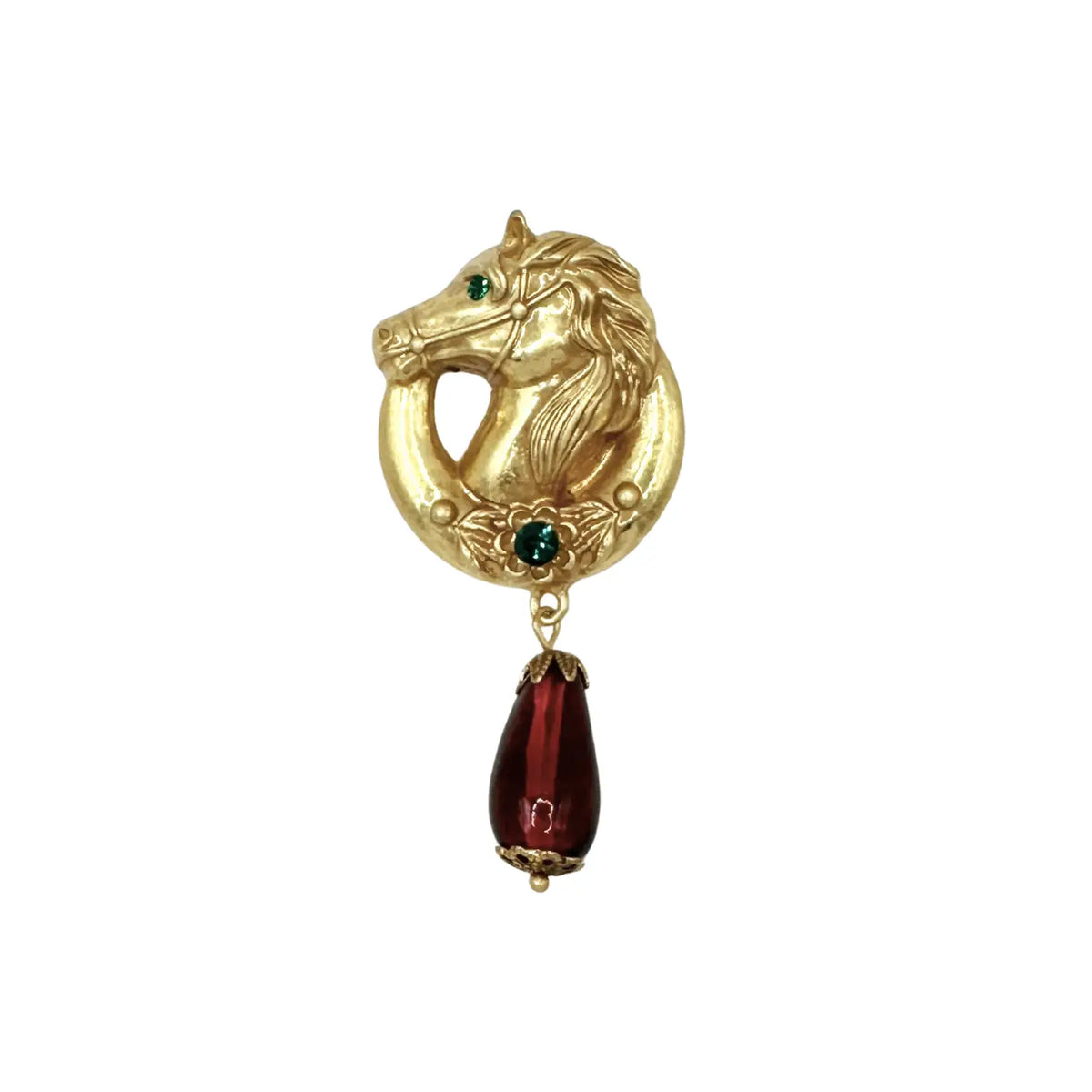 Triple Crown Brooch | Equestrian Elevated Brooch