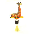 Giraffe Trinket Box & Bottle Stopper with Display Stand | Grandmillennial Barware