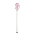 Colorful Pink Candy Glass Spoon | Coffee & Dessert Stirrer