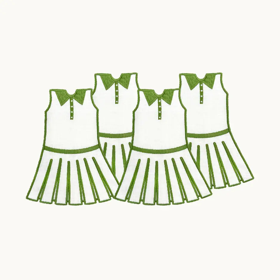 Tennis Dress Cocktail Napkins Set of 4 | Posh Tennis Accessories