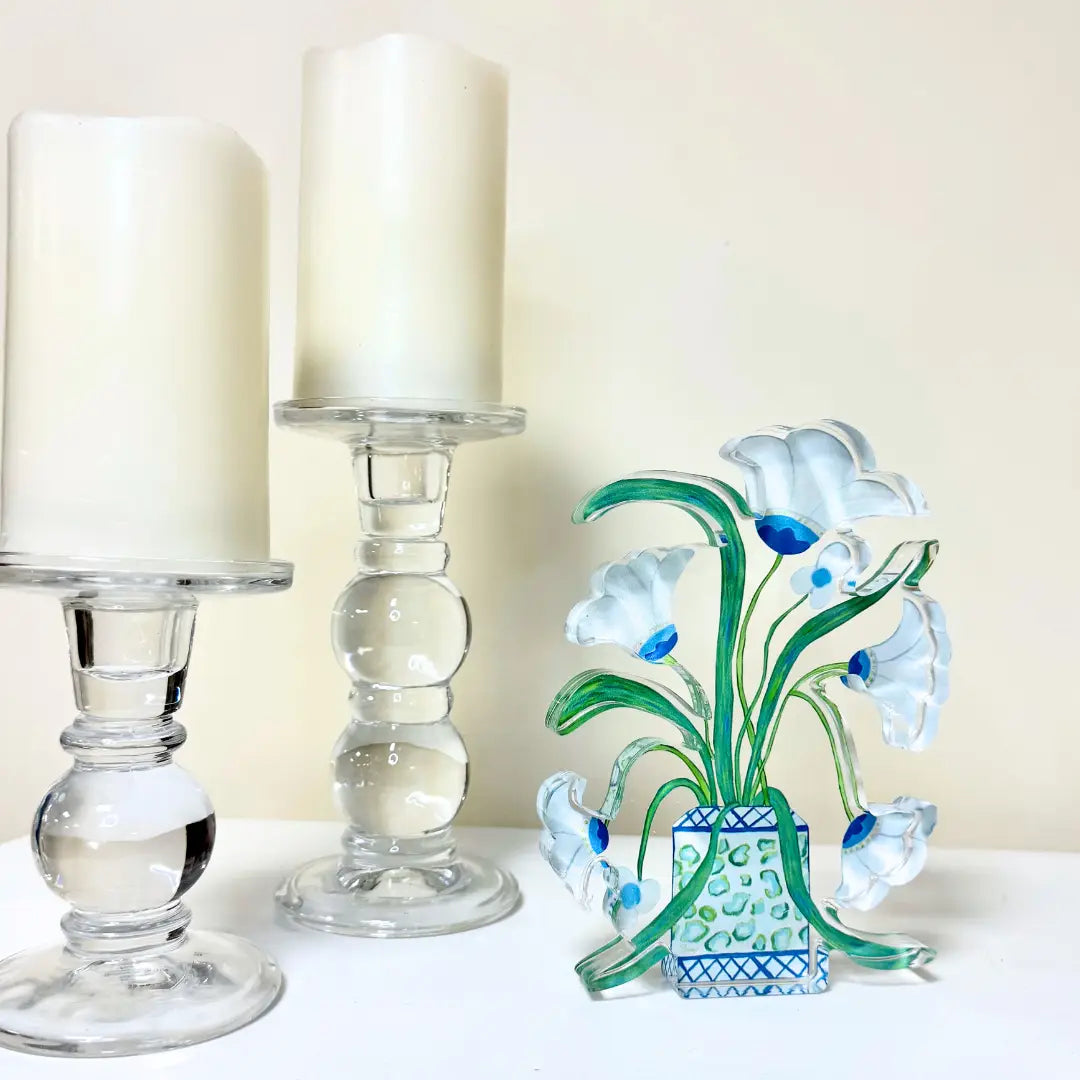Beautiful Belle Fleurs Acrylic Block