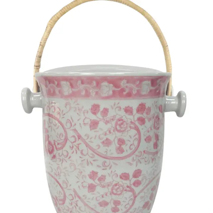 Pink Rose Blossom Ice Bucket