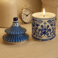 Pagoda Blue & White Ceramic Candle | Chinoiserie Scented Candles