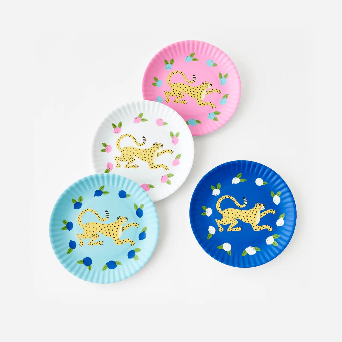 Leopard "Paper" Plate Set of 4 | Palm Beach Style Tabletop