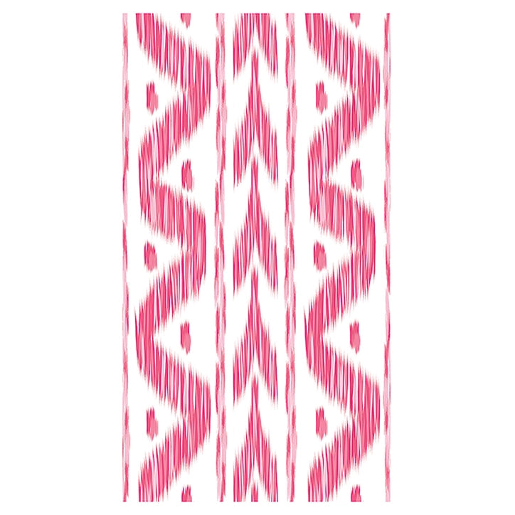 Pink Ikat Linen Feel Paper Napkins/Guest Towels