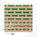 Preppy Chinoiserie Cheetah Print Mahjong Mat | Elegant Game Night- PRE-ORDER
