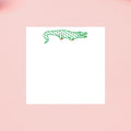 Chic Alligator Notepad Kelly Green & Gold