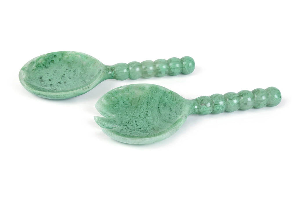 Resin Salad Servers - Green Set of 2