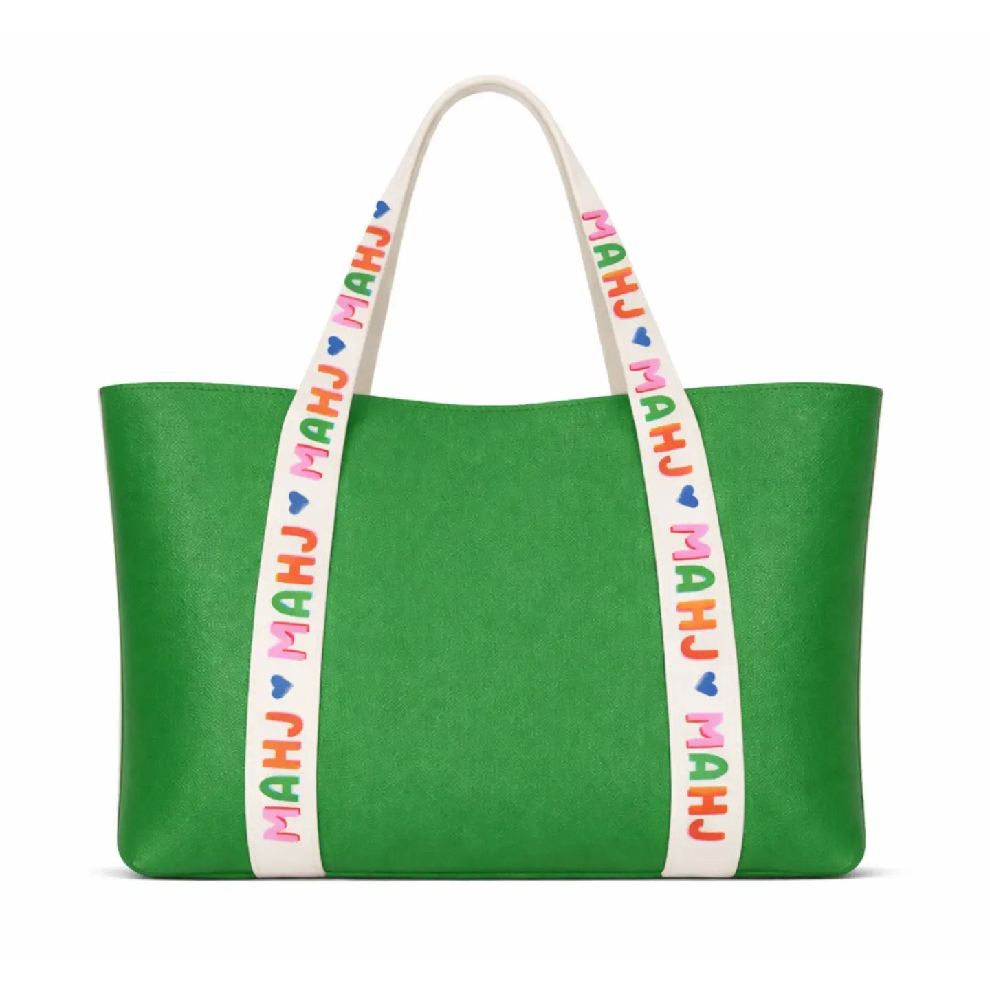 Bright Colored Leather Mahjong Tote Bag