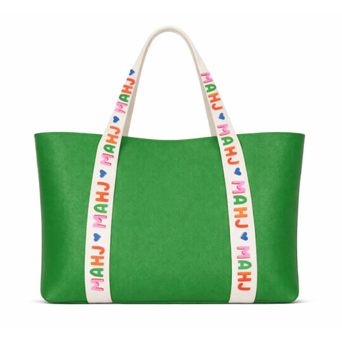 Bright Colored Leather Mahjong Tote Bag