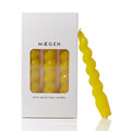 Spiral Taper Candles | 3 Pack | Yellow