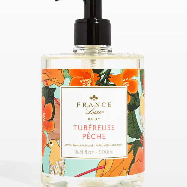 Tuberuse & Peche French Perfumed Hand Soap | Luxury Hand Wash