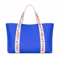 Bright Colored Leather Mahjong Tote Bag
