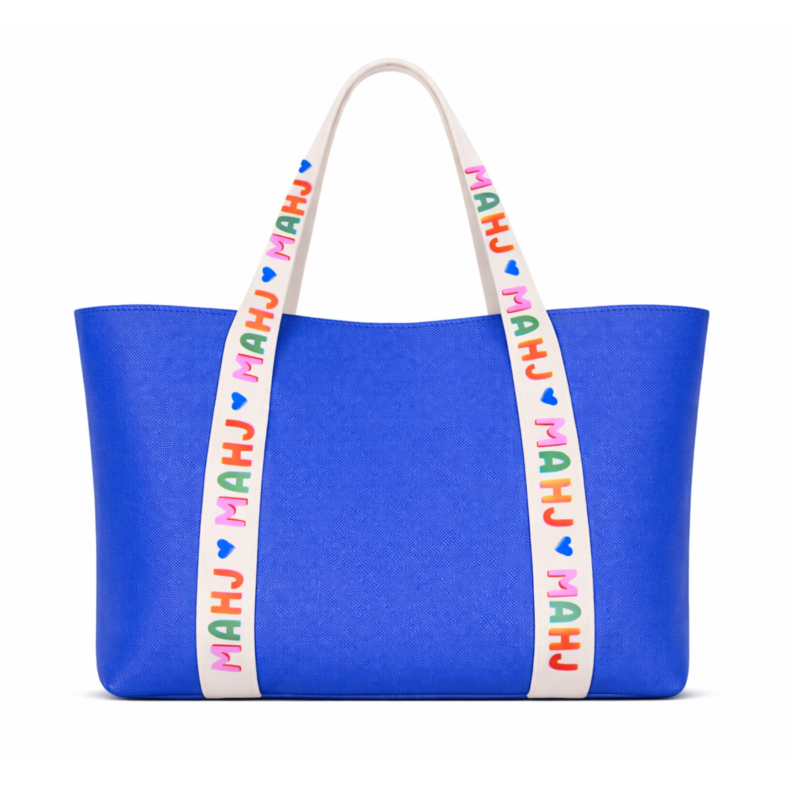 Bright Colored Leather Mahjong Tote Bag