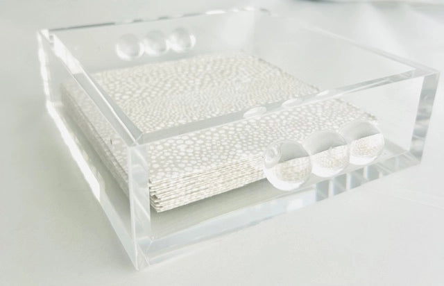 Bubble Accented Cocktail Napkin Holder