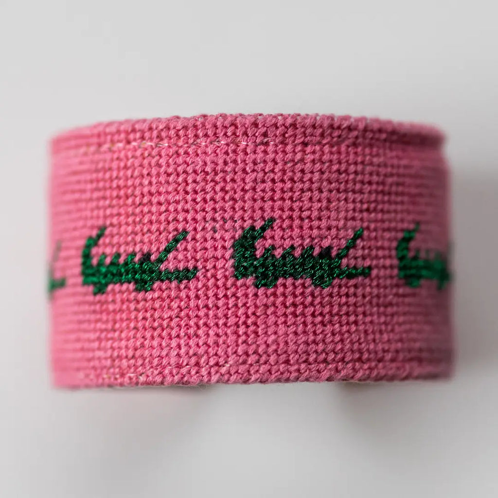 Later Gator Needlepoint Cuff Bracelet - Pre-Order