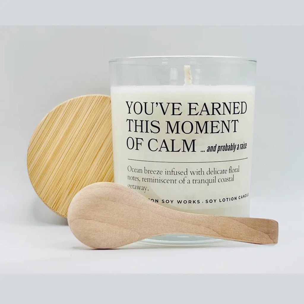 Soy Lotion Candle You've Earned This Moment of Calm...and Probably A Raise