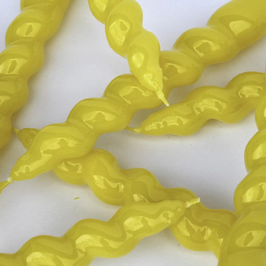 Spiral Taper Candles | 3 Pack | Yellow