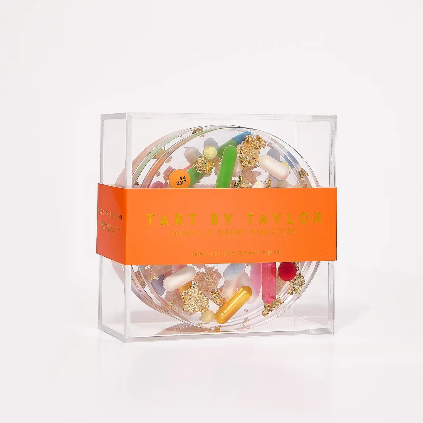 Pill + Gold Coaster Set