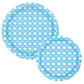 Preppy Blue Cane Premium Paper Plates | Chic Entertaining Plates