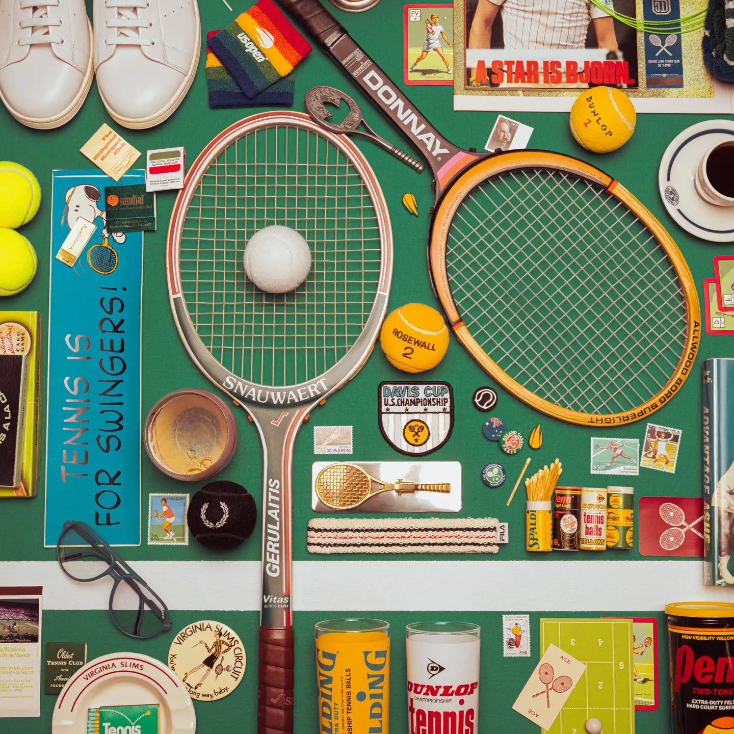 Court Classics 1000 Piece Puzzle | Tennis Jigsaw Puzzle for Adults