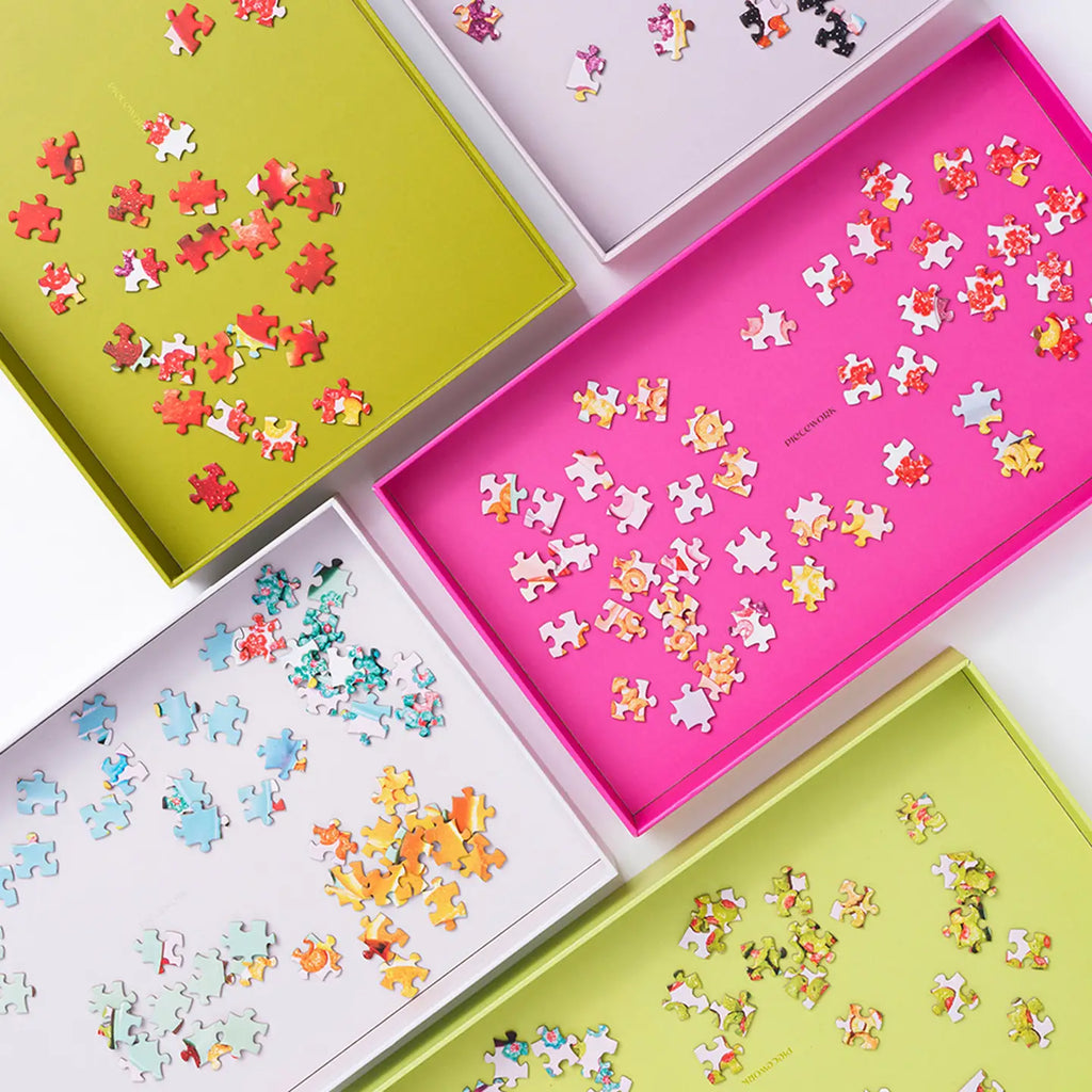 Colorful Puzzle Trays