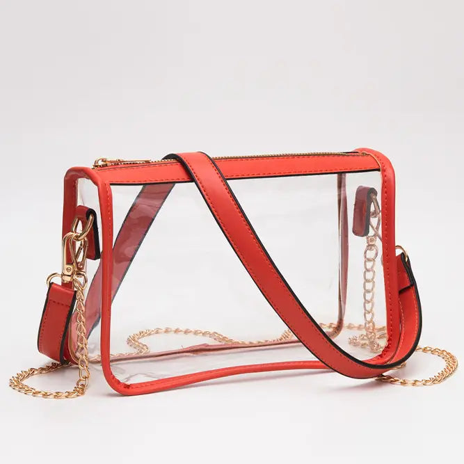 Clear Rectangle Stadium Concert Crossbody Bag