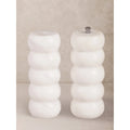 Quinto Sculpted Marble Salt & Pepper Set