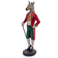 Standing Gentry Zebra Figure | Whimsical Home Decor