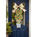 Large Citron Topiary Door Hanger | Designer Chinoiserie Door Decor