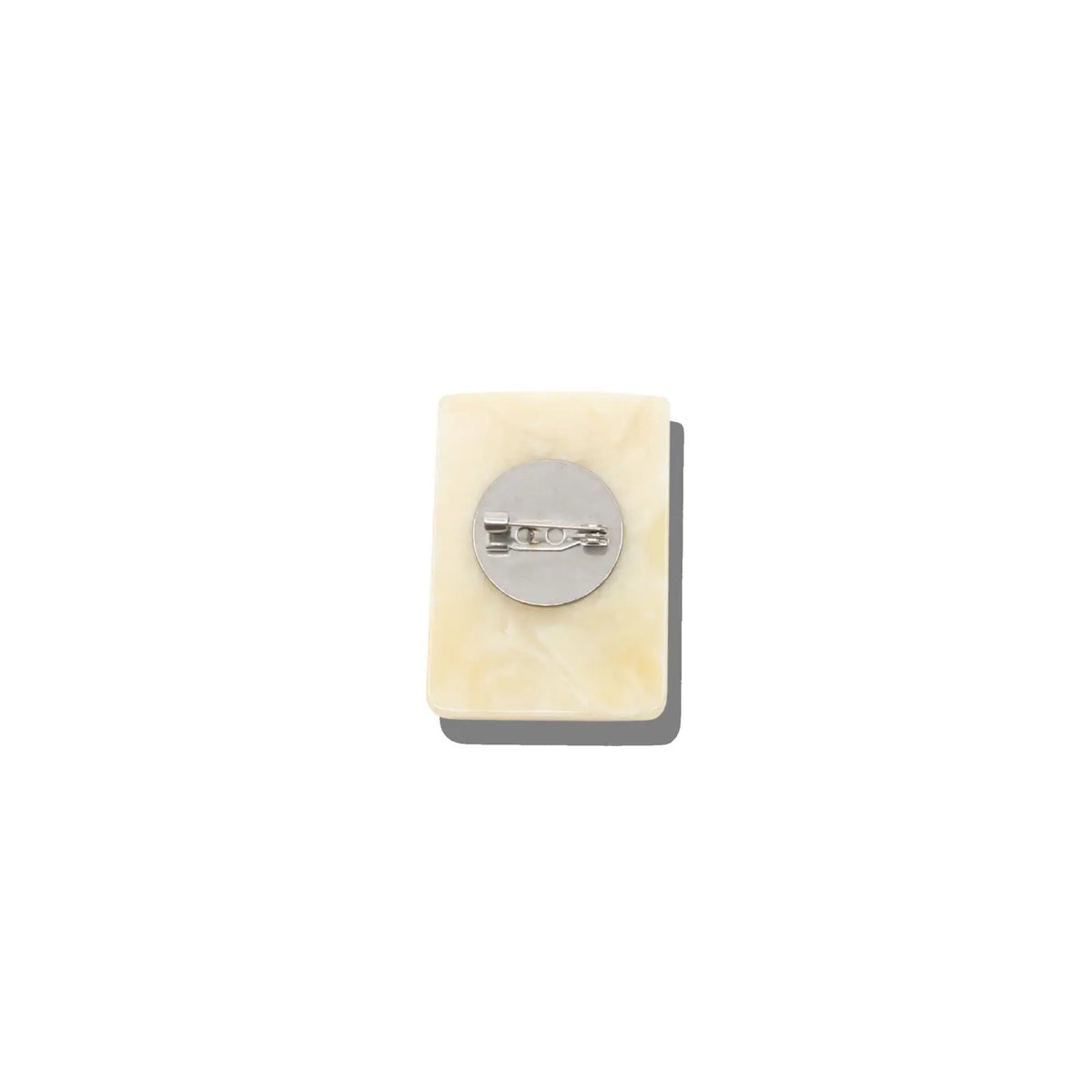 Hand-Painted Mahjong "Joker" Tile Brooch | Chinoiserie Pin
