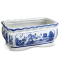 Blue & White Chinoiserie Planter | Decorative Ceramic Cachepot