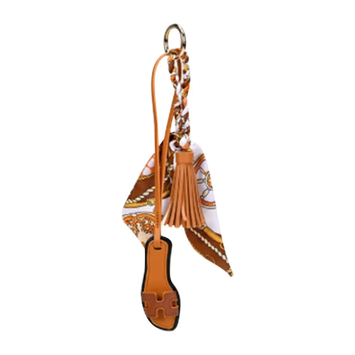 "The Madison" Faux Leather Tote Bag with Designer Sandal Charm