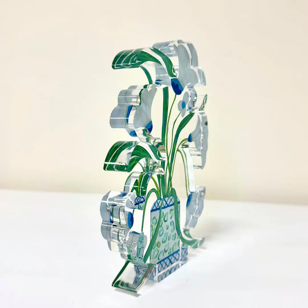 Beautiful Belle Fleurs Acrylic Block
