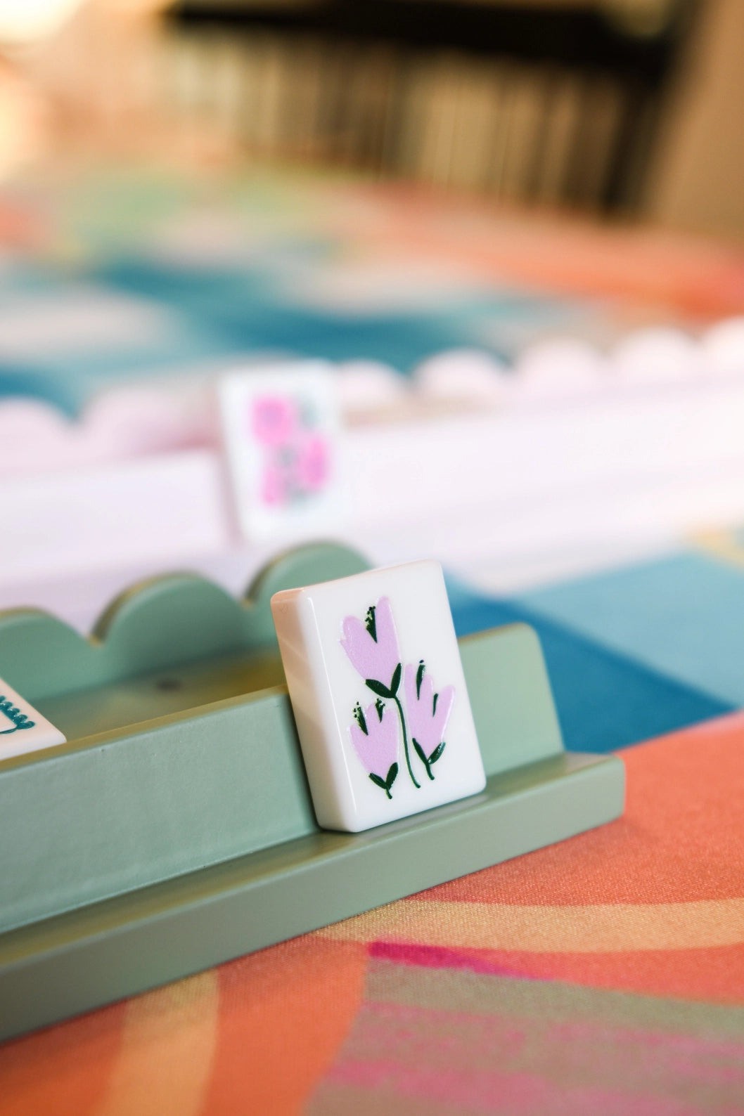 Bright & Playful Everyday Mahjong Tiles - The Spring Set | Colorful Mahjong Game Set | The Posh Pagoda by K Willis Interiors