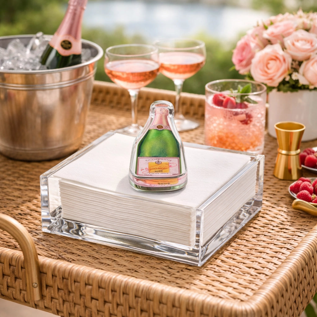 Bubble Champagne Acrylic Napkin Weight