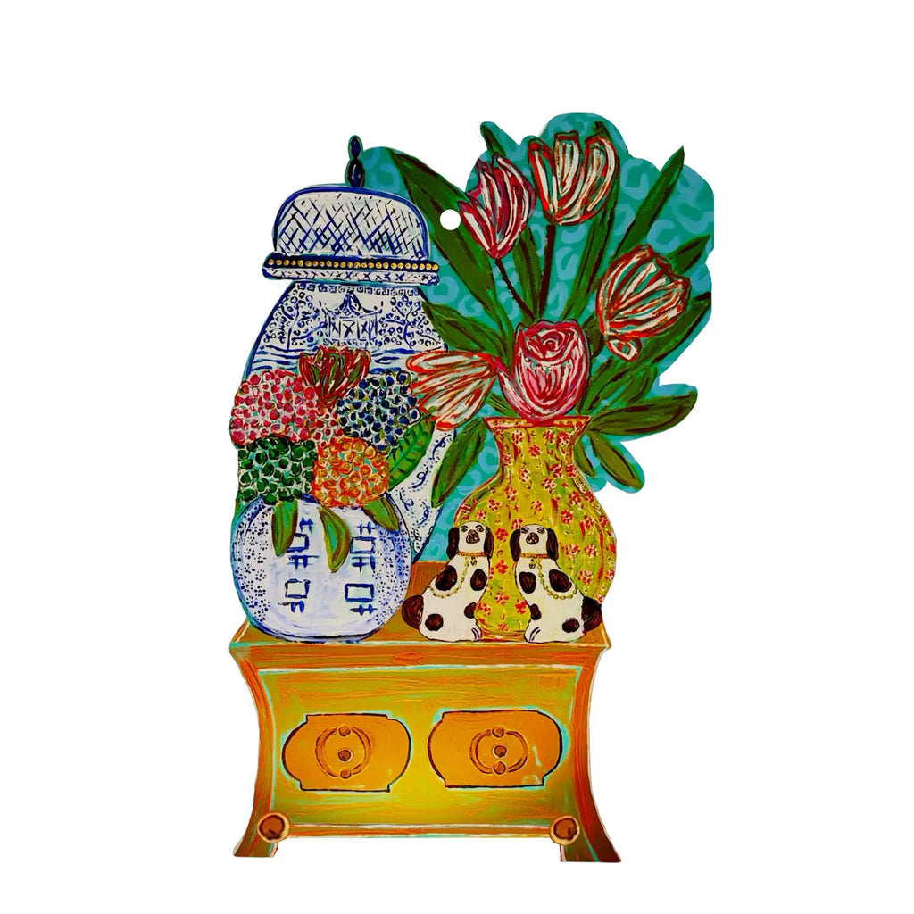 Large "For the Love of Chinois" Door Hanger | Chinoiserie Door Decor