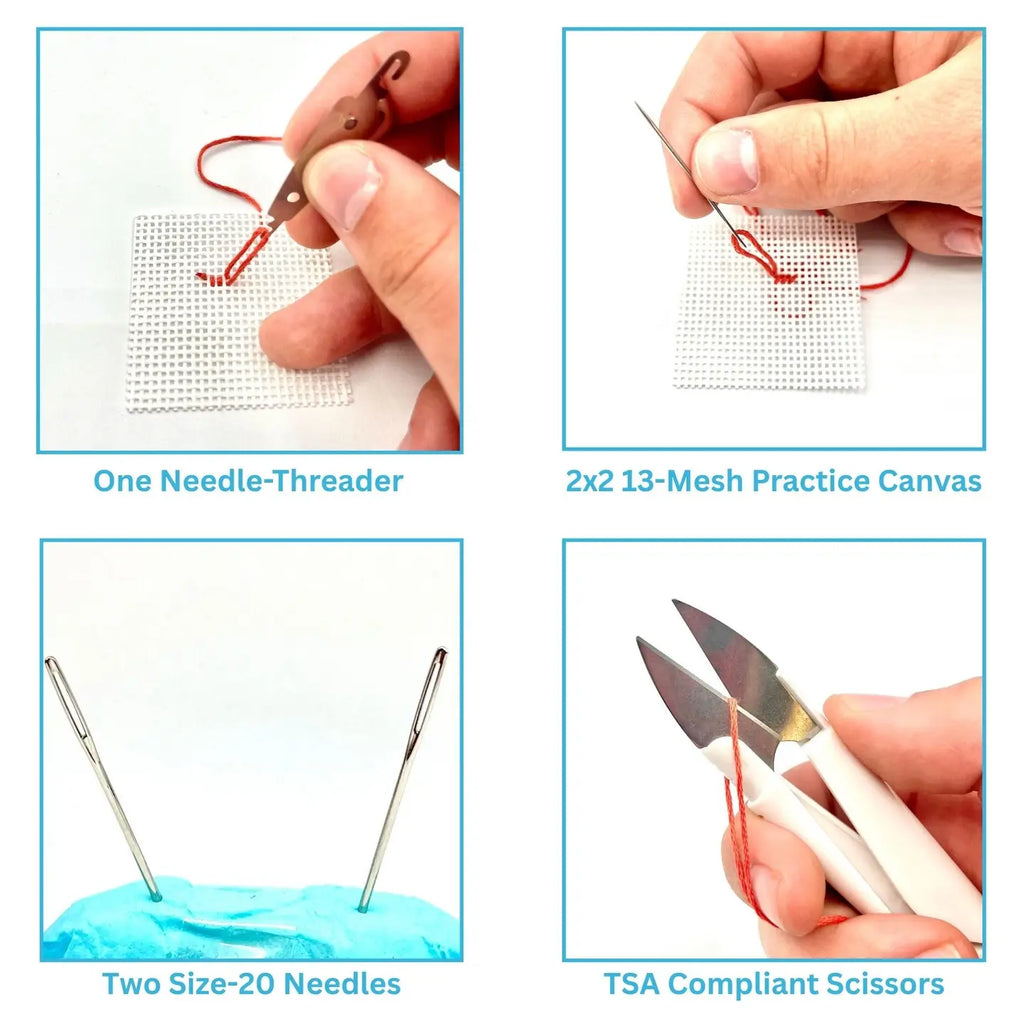 Tennis Needlepoint Kit | DIY Embroidery & Needlepoint Kit for Tennis Lovers