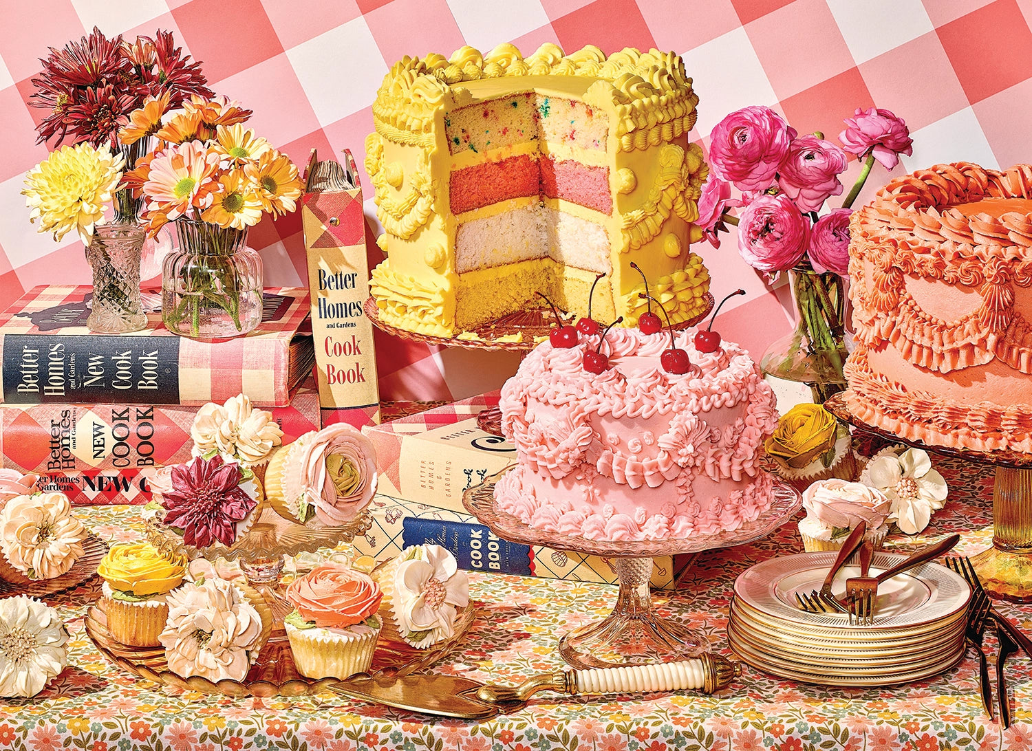 Flour Power 1000 Piece Puzzle | Baking & Kitchen Jigsaw Puzzle for Adults