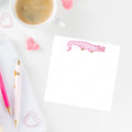 Chic Alligator Notepad Pink & Gold