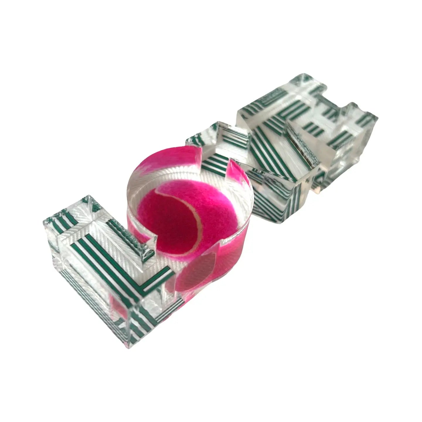 Tennis Love Acrylic Napkin Weight