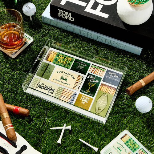 Acrylic Golf Matchbook Small Tray