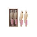 Decorative Parrot Taper Candles | Set of 2 | Palm Beach Table Decor