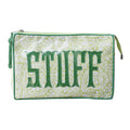 Customized Lime Green Cosmetic Bag | Personalized Travel Makeup Bag