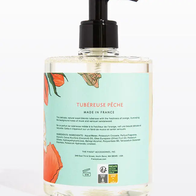 Tuberuse & Peche French Perfumed Hand Soap | Luxury Hand Wash