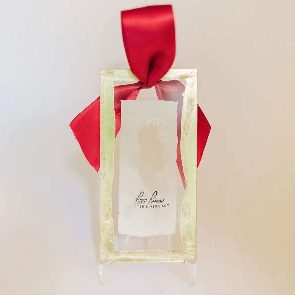 Christmas Lights Acrylic Plate Ornament| Hand Painted Watercolor Christmas Ornament