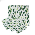 Brushstroke Green Dinner No Iron Party Napkins Set of 4