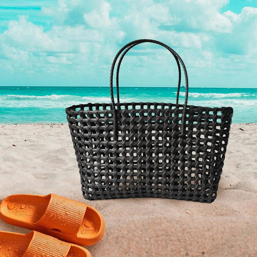 Black Jelly Tube Tote Bag